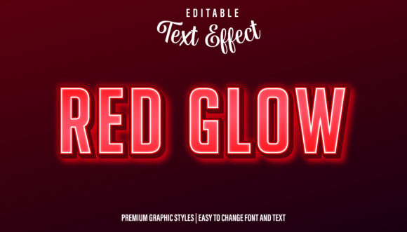Download Red Neon Glow Text Effect - Red Collection