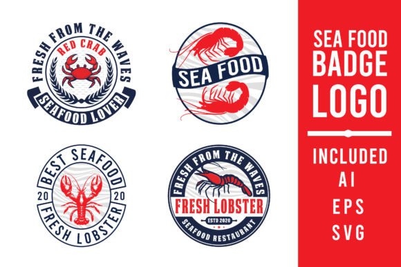 Download Seafood Restaurant Logo, Red Prawn Logo. - Red Collection