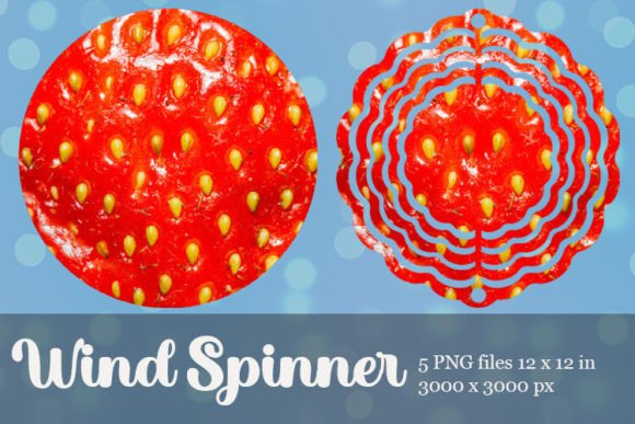 Download Red Strawberry Macro Photo Wind Spinner - Red Collection