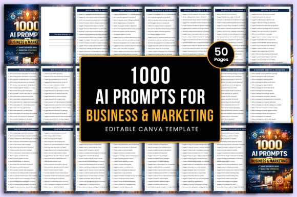 Download 1000 AI Prompts for Business &amp; Marketing - Premium Bundle